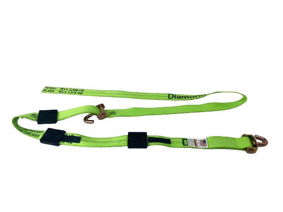 12 Feet Diamond Weave Replacement Wheel Strap with Rubber Cleats (Swivel J)
