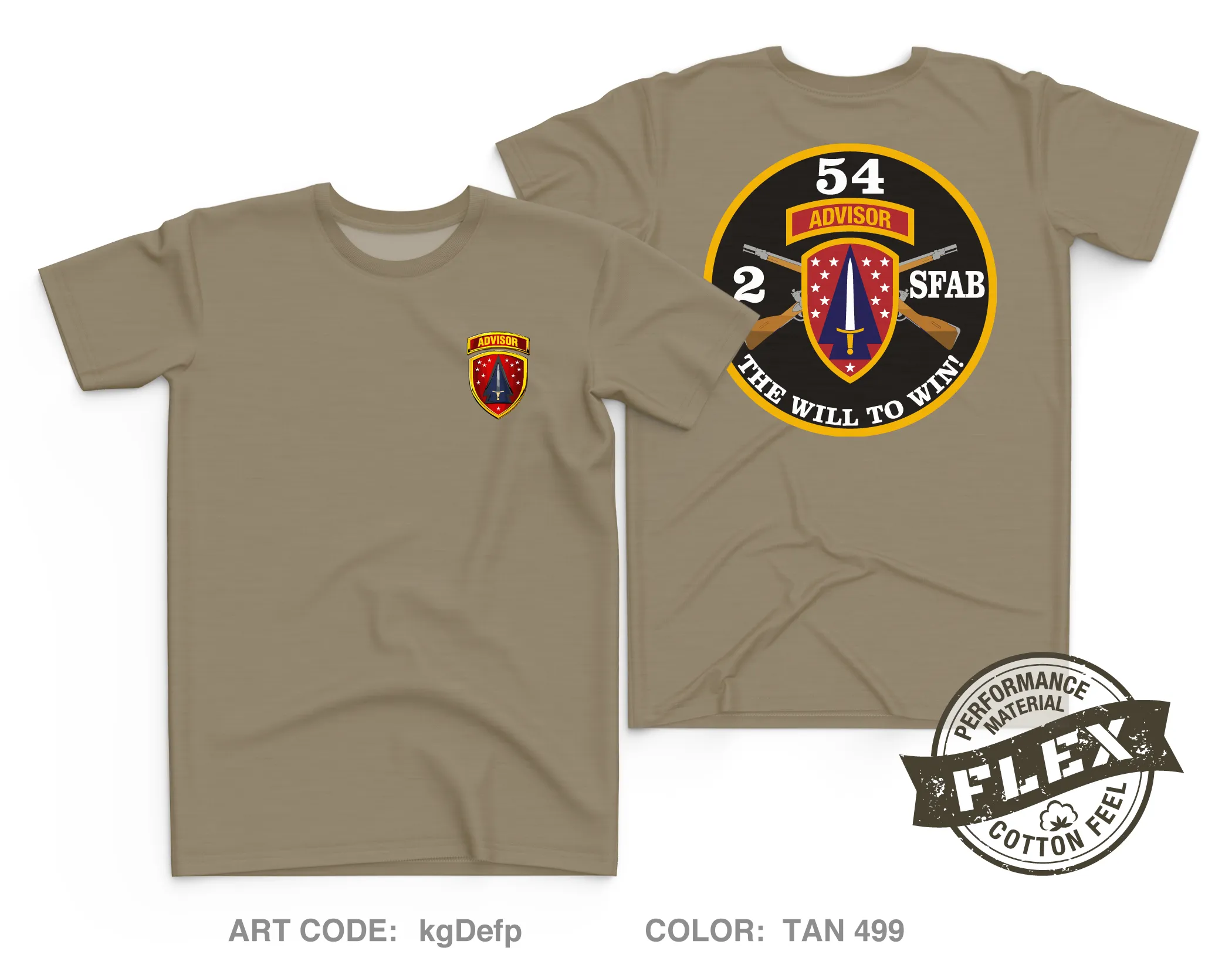 2-54 SFAB Fundarising Collection Core Men's SS Flex Performance Tee - kgDefp