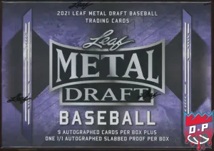 2021 Leaf Metal Draft Baseball Jumbo Box