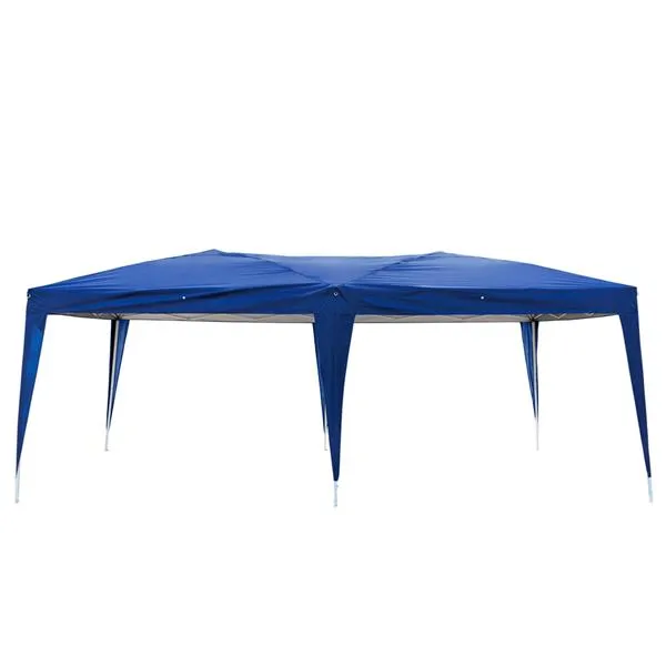 3 x 6m Four Windows Practical Waterproof Folding Tent Blue