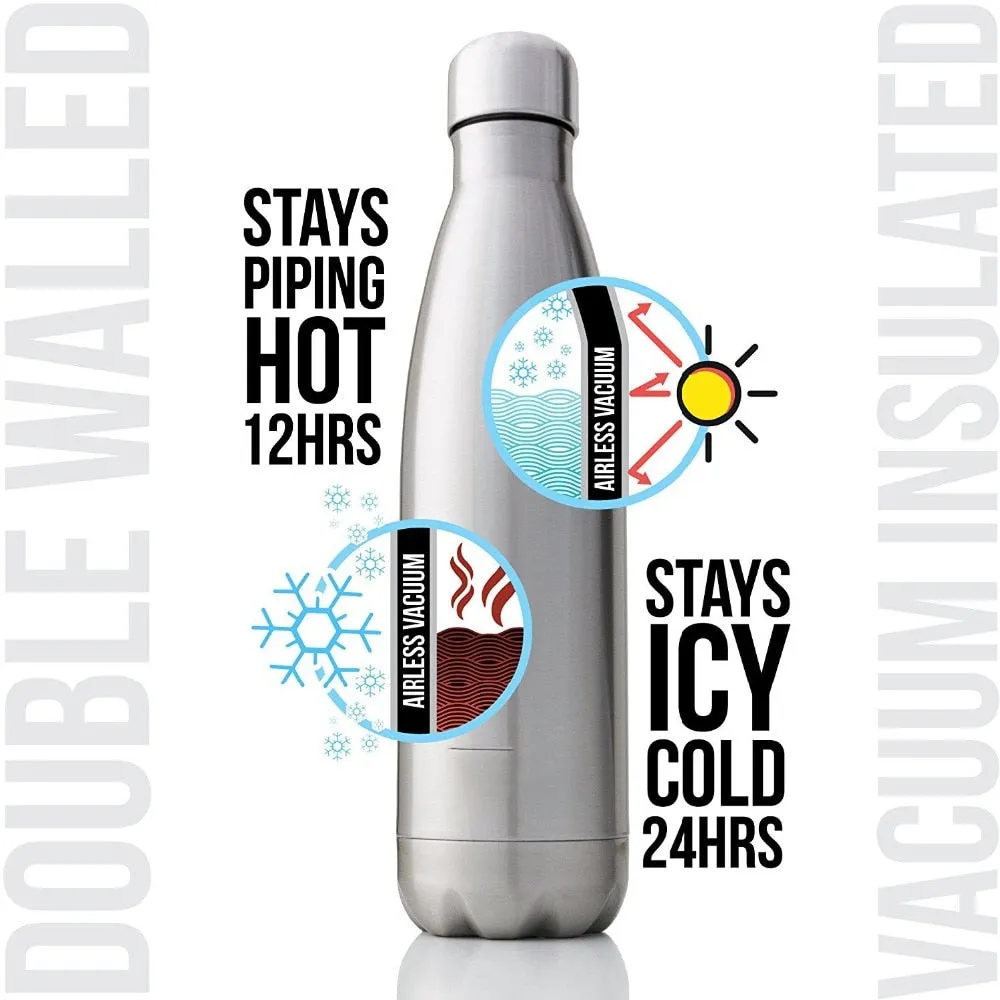 350/500/750/1000ml Double-Wall Insulated Vacuum Flask Stainless Steel Water Bottle BPA Free Thermos for Sport Water Bottles
