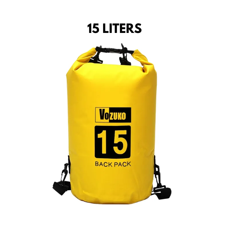 5L to 30L Dry Bag Waterproof Bag Large Capacity 500D PVC Drum Type Lightweight Outdoor Soft Material for Pool Beach Camping