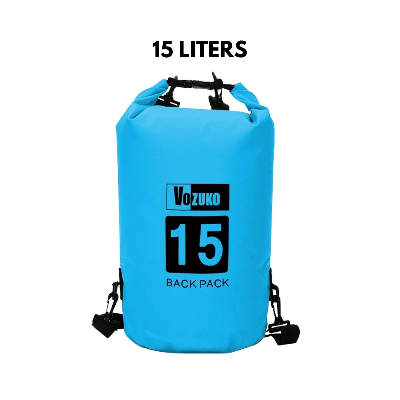 5L to 30L Dry Bag Waterproof Bag Large Capacity 500D PVC Drum Type Lightweight Outdoor Soft Material for Pool Beach Camping