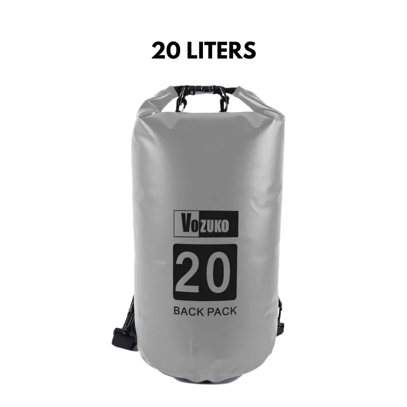 5L to 30L Dry Bag Waterproof Bag Large Capacity 500D PVC Drum Type Lightweight Outdoor Soft Material for Pool Beach Camping