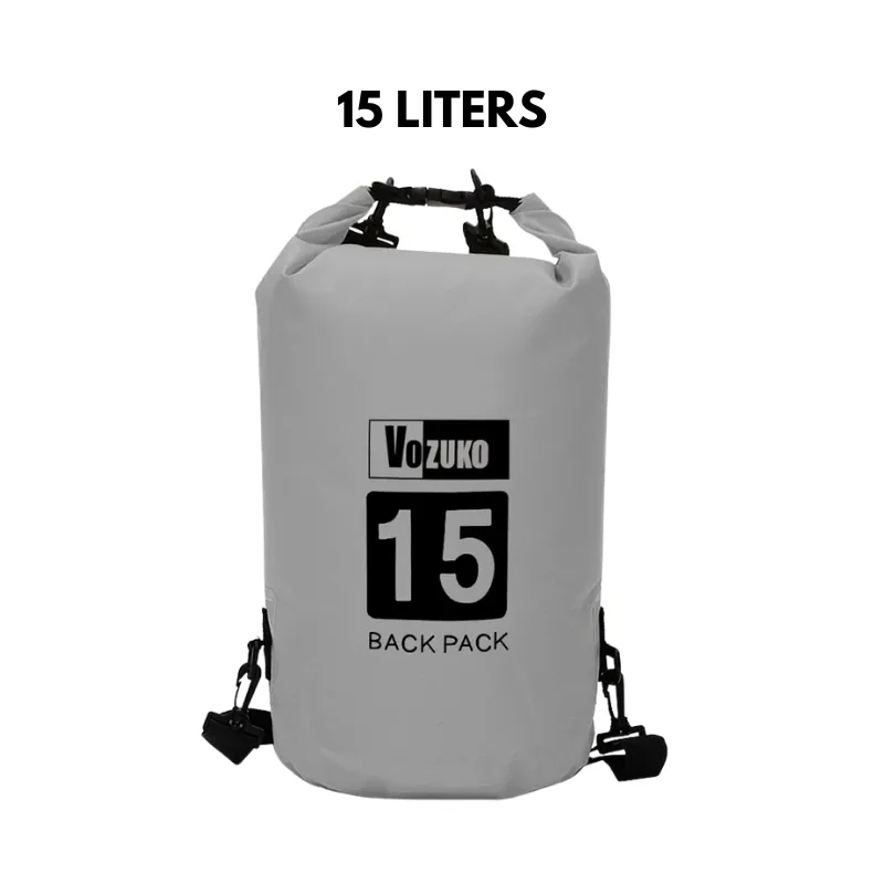 5L to 30L Dry Bag Waterproof Bag Large Capacity 500D PVC Drum Type Lightweight Outdoor Soft Material for Pool Beach Camping