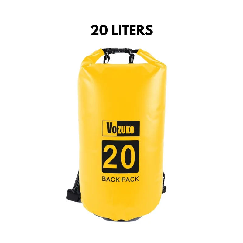 5L to 30L Dry Bag Waterproof Bag Large Capacity 500D PVC Drum Type Lightweight Outdoor Soft Material for Pool Beach Camping