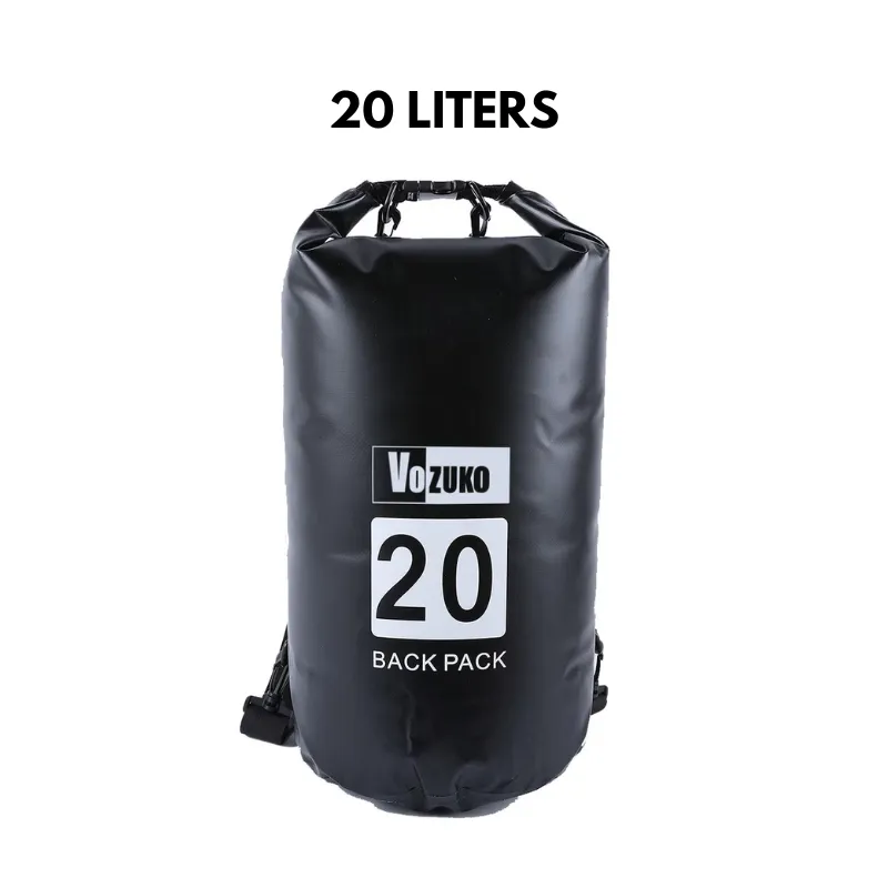 5L to 30L Dry Bag Waterproof Bag Large Capacity 500D PVC Drum Type Lightweight Outdoor Soft Material for Pool Beach Camping