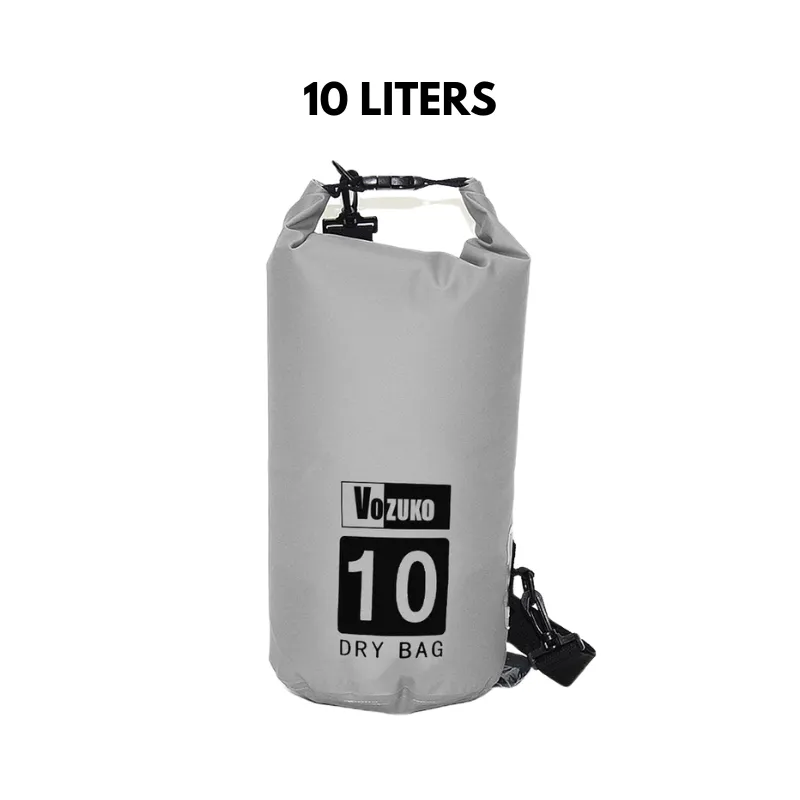 5L to 30L Dry Bag Waterproof Bag Large Capacity 500D PVC Drum Type Lightweight Outdoor Soft Material for Pool Beach Camping