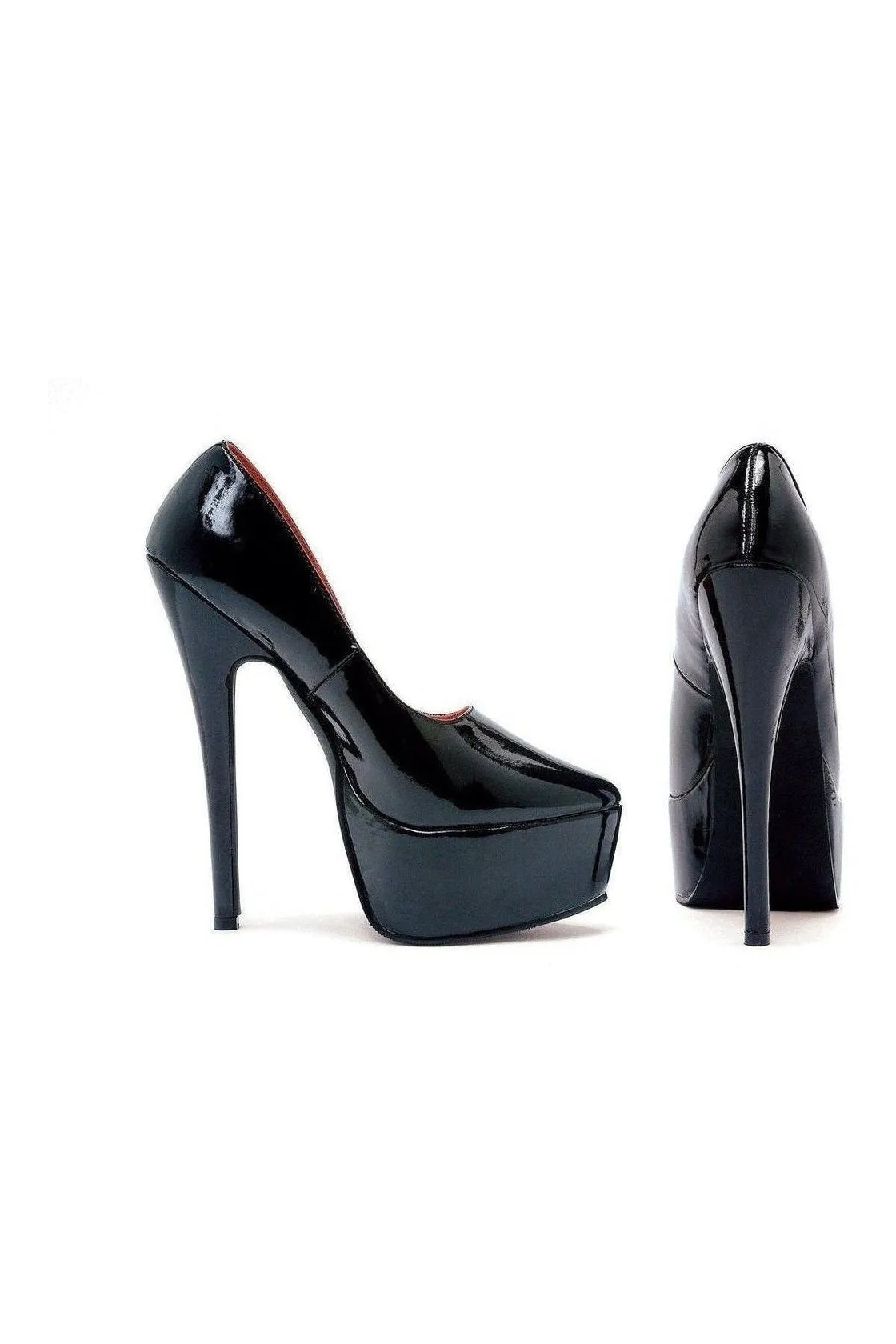 652-PRINCE Platform Pump  | Black  Patent