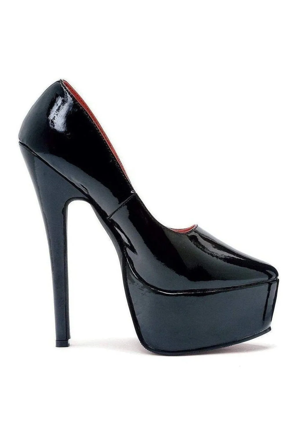652-PRINCE Platform Pump  | Black  Patent