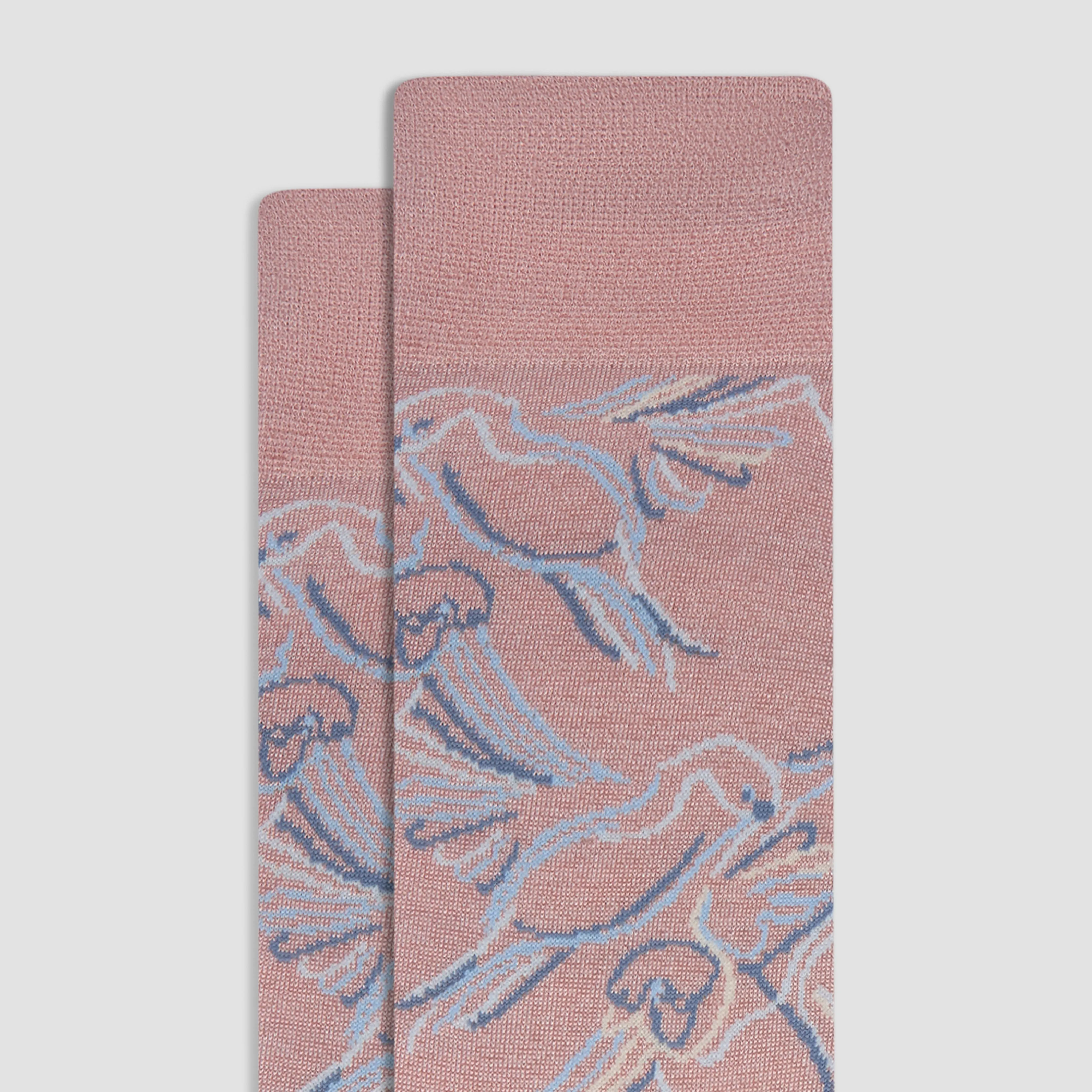 Abstract Mid-Calf Socks