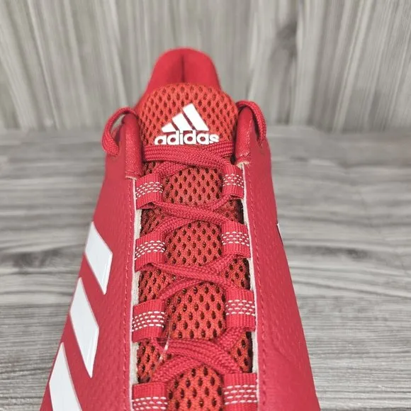 Adidas Icon 7 Boost Baseball Metal Cleats-White/Red-S23861- Men's Size 12.5 NEW