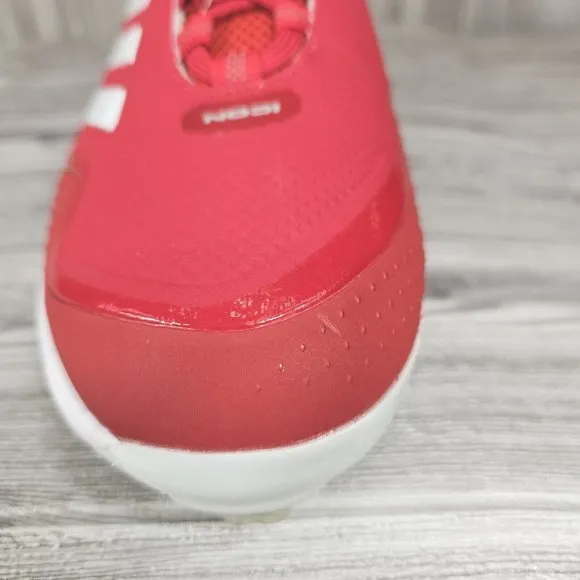 Adidas Icon 7 Boost Baseball Metal Cleats-White/Red-S23861- Men's Size 12.5 NEW