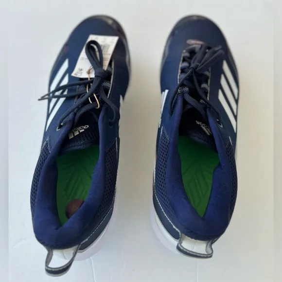 Adidas Icon 7 Low Top Metal Baseball Cleats Navy/White S23853 Men's Size 14