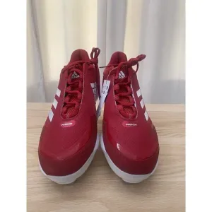 Adidas men’s Icon Red Baseball Cleats Size 11.5