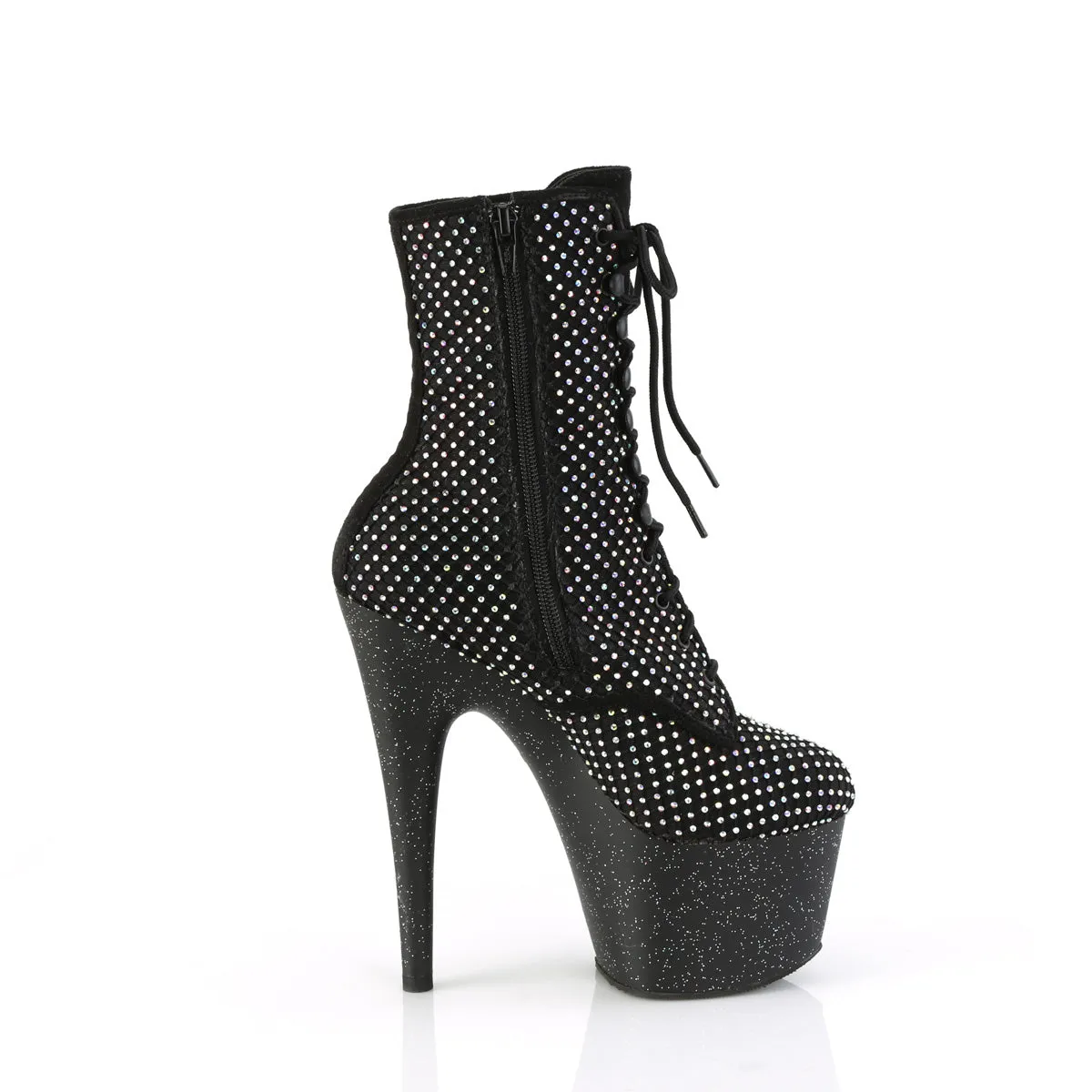 ADORE-1020RM  Black Faux Suede-RS Mesh/Black Matte