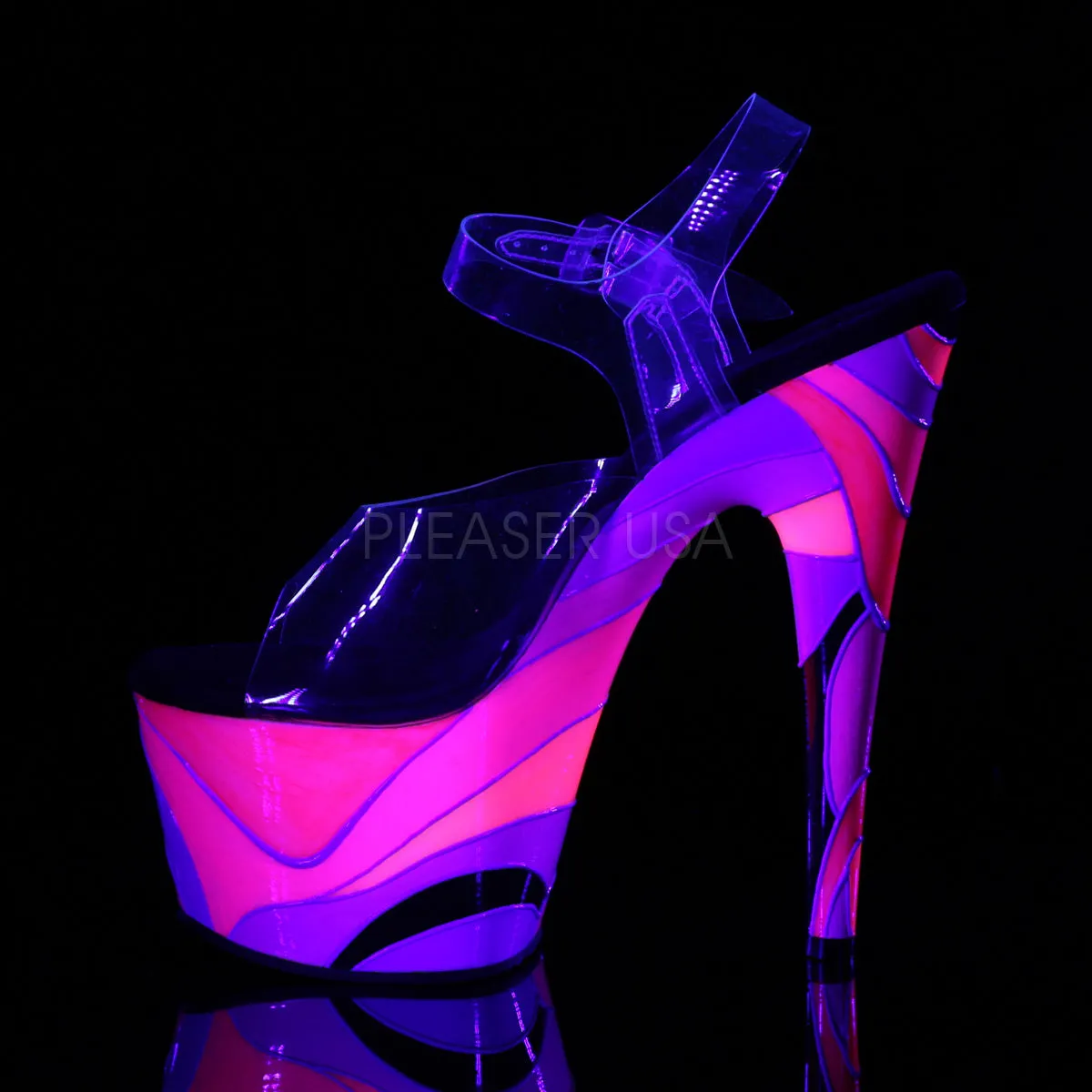 ADORE-708UVR  Clear/Pink Multi