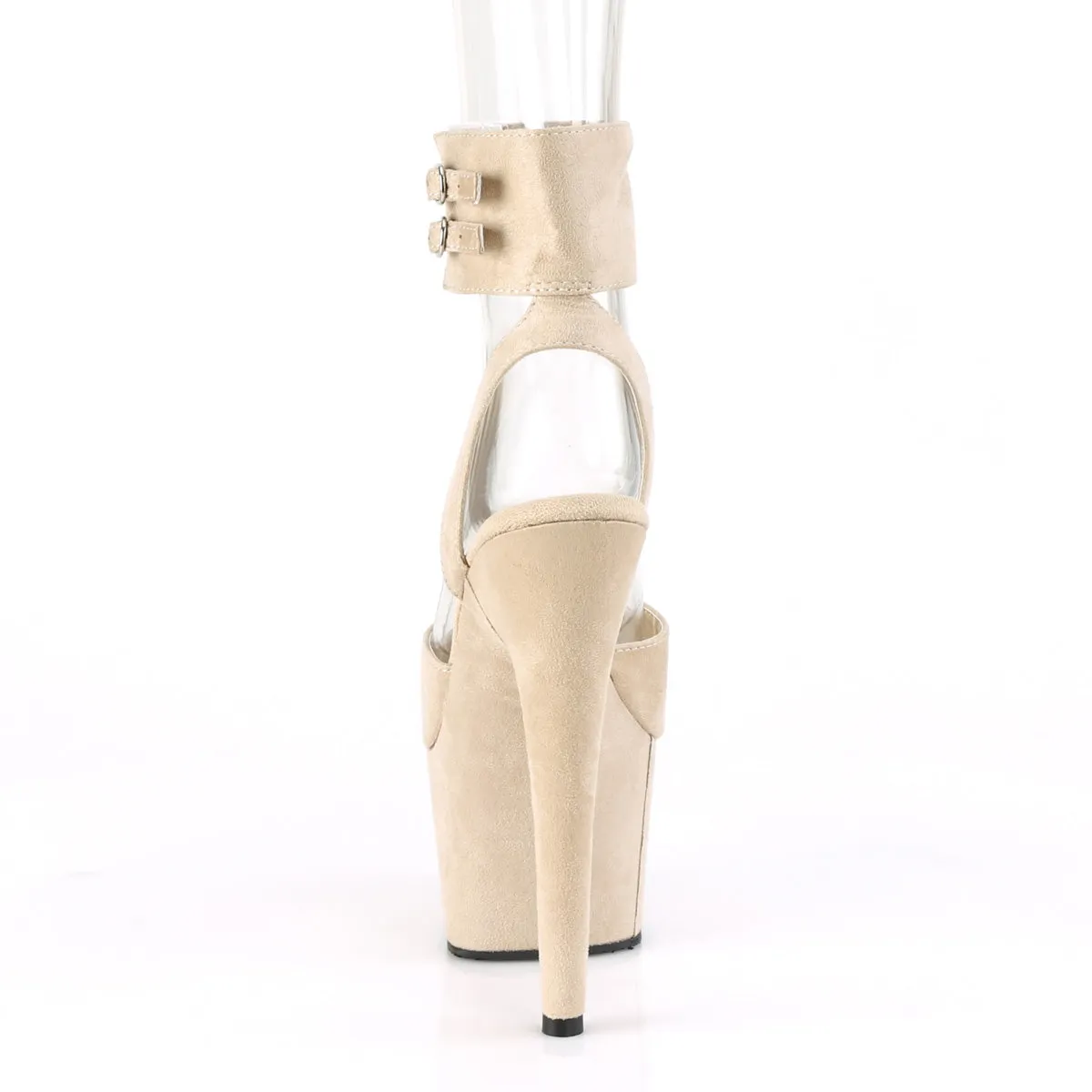 ADORE-791FS  Beige Faux Suede/Beige Faux Suede
