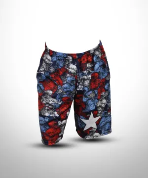 AOLAX Full Dye Sublimated Drawstring Microfiber Shorts