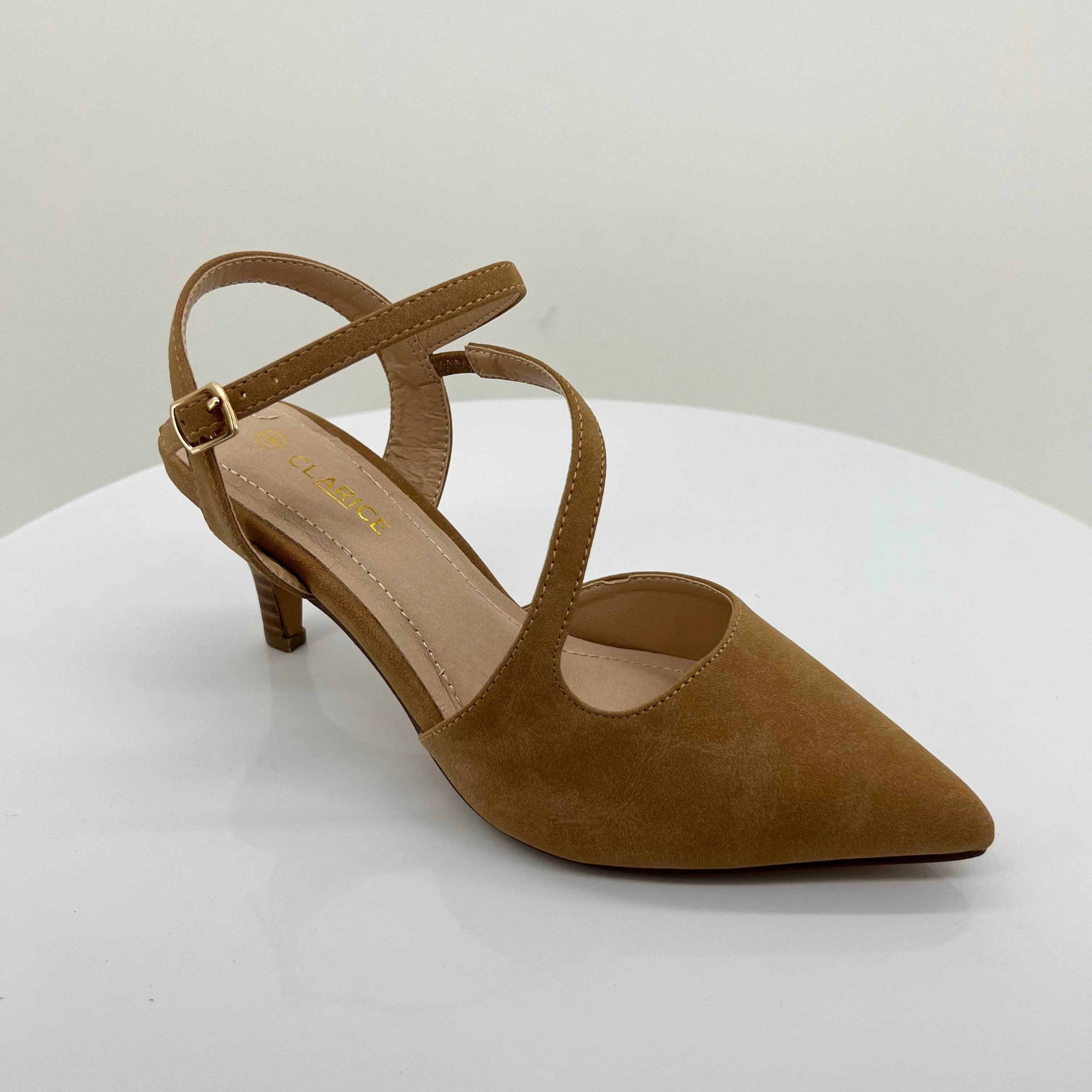 April Pointed Heel - Camel - C2