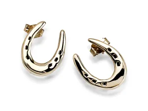 Arab Toe Weight Earrings - Post, 14k Gold