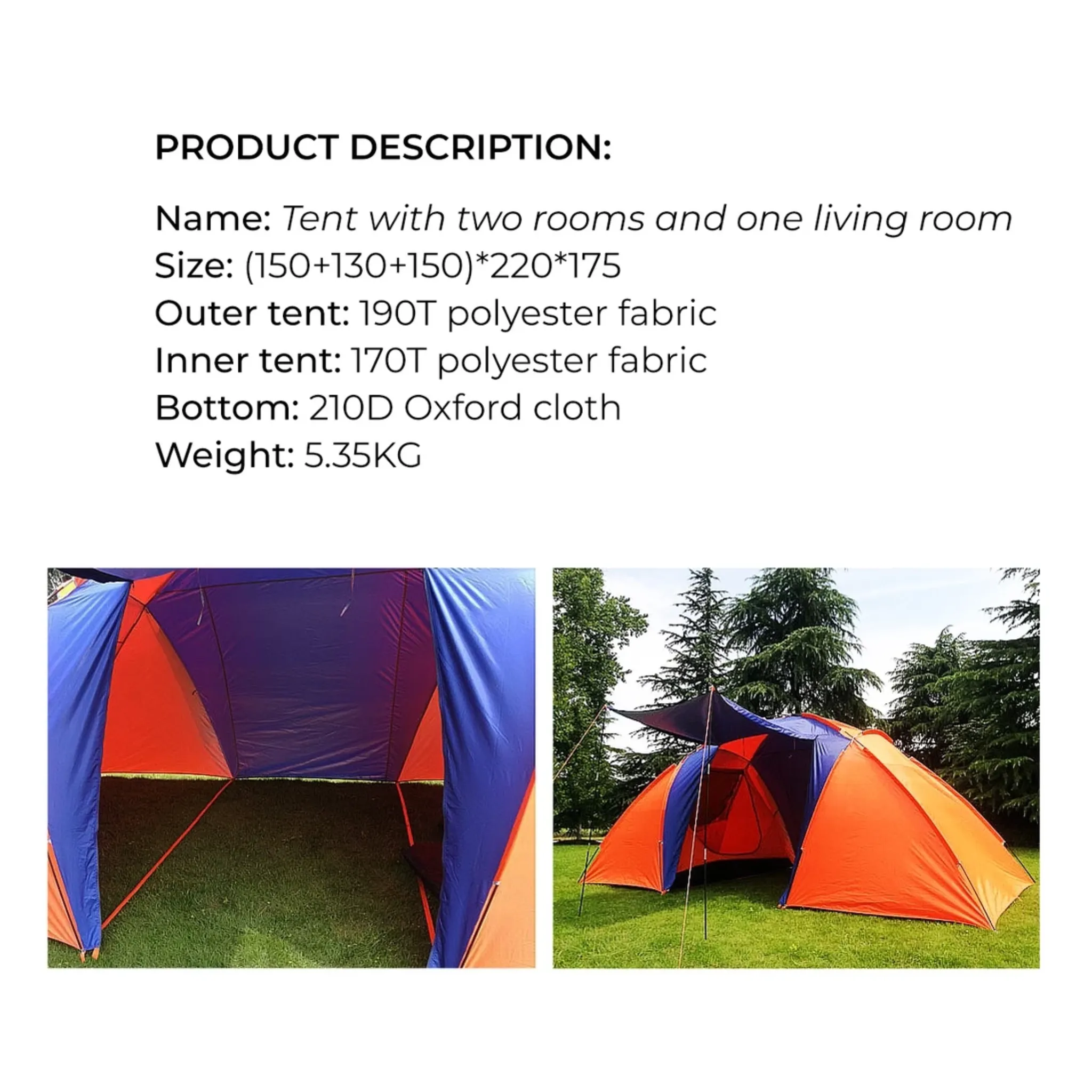 Automatic Hydraulic Family Tents, Waterproof and Windproof Backpacking Tents Easy to Install