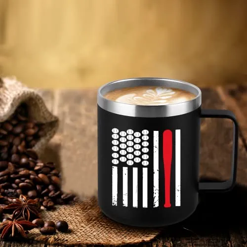 Baseball Coffee Mug With Flag