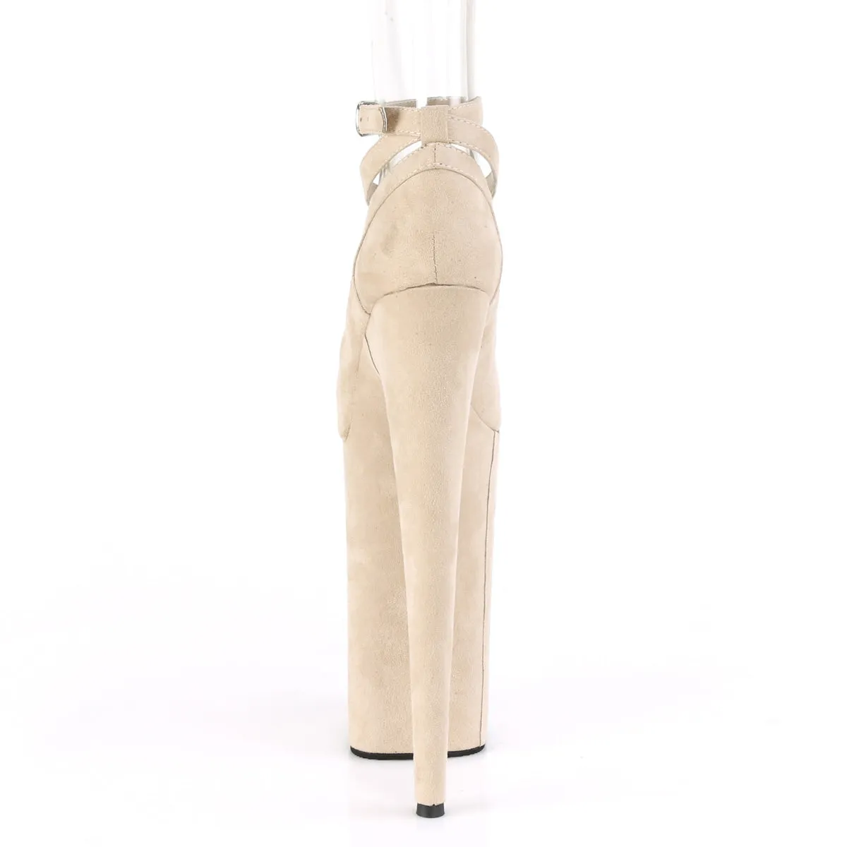 BEYOND-087FS  Beige Faux Suede/Beige Faux Suede