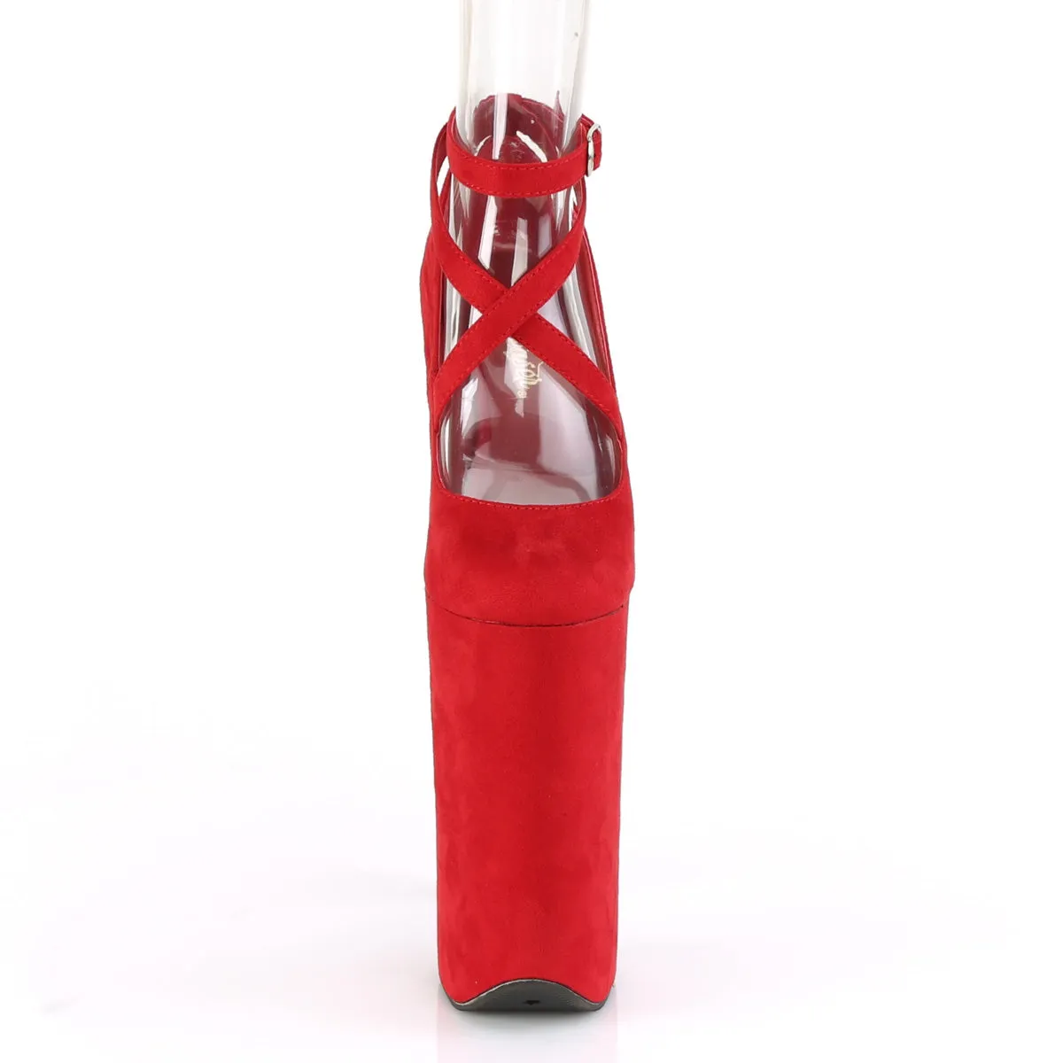 BEYOND-087FS  Red Faux Suede/Red Faxu Suede