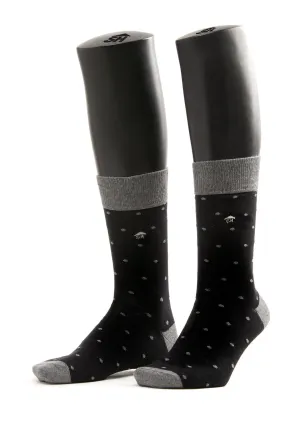 Black Dots Design Men Socks