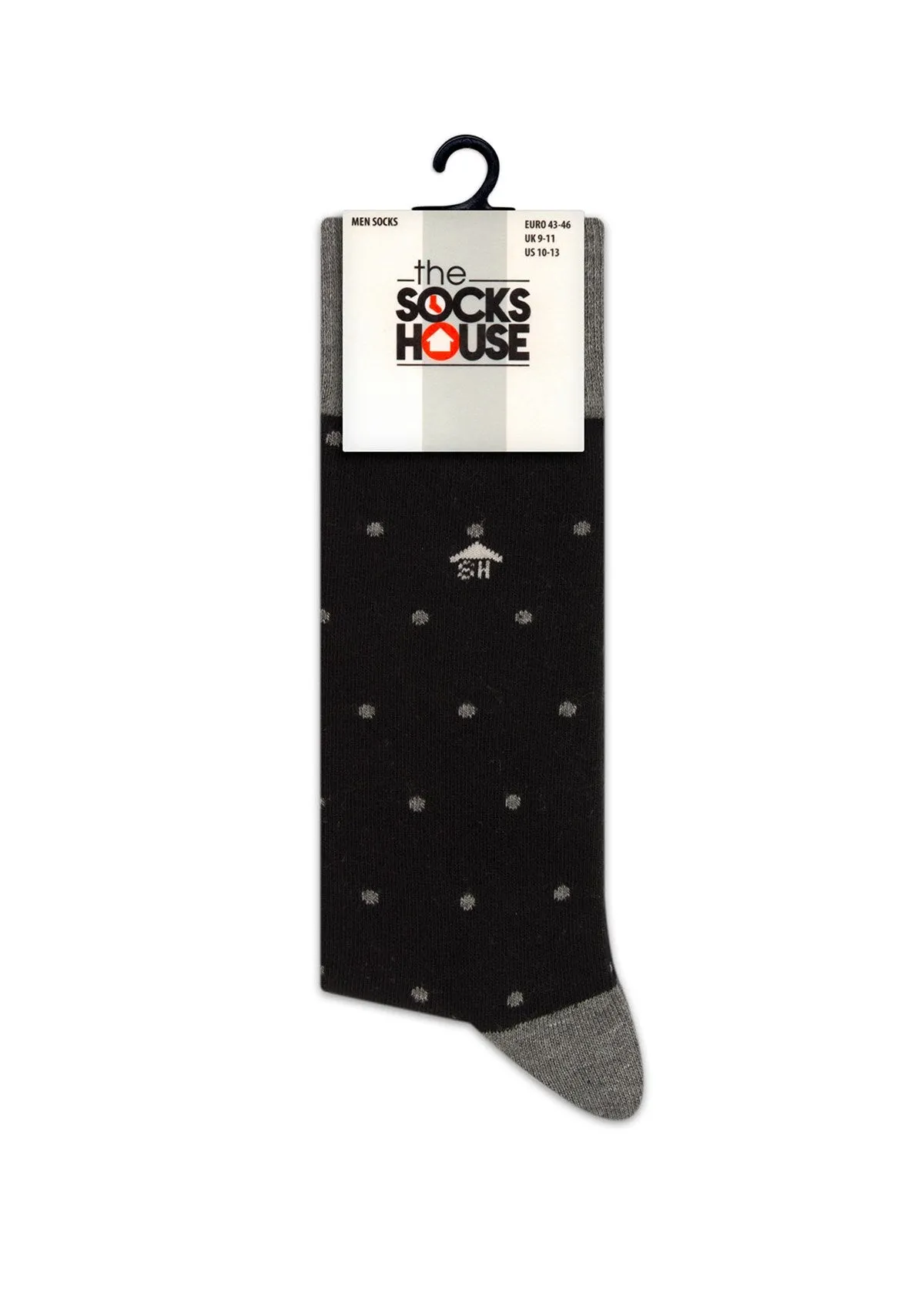 Black Dots Design Men Socks