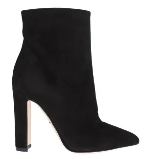 Black Suede Ankle Booties