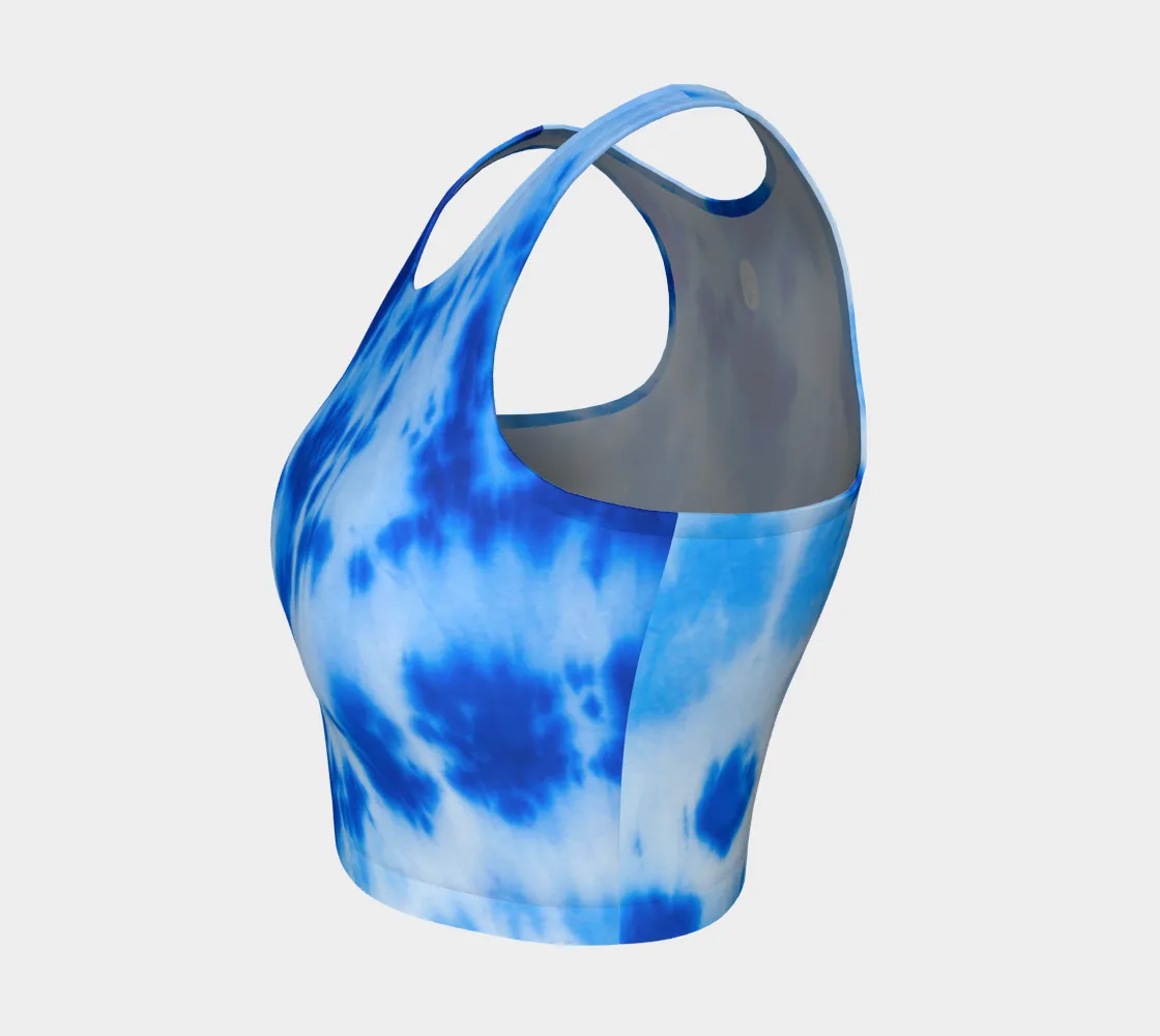 Blue Tie Dye Top