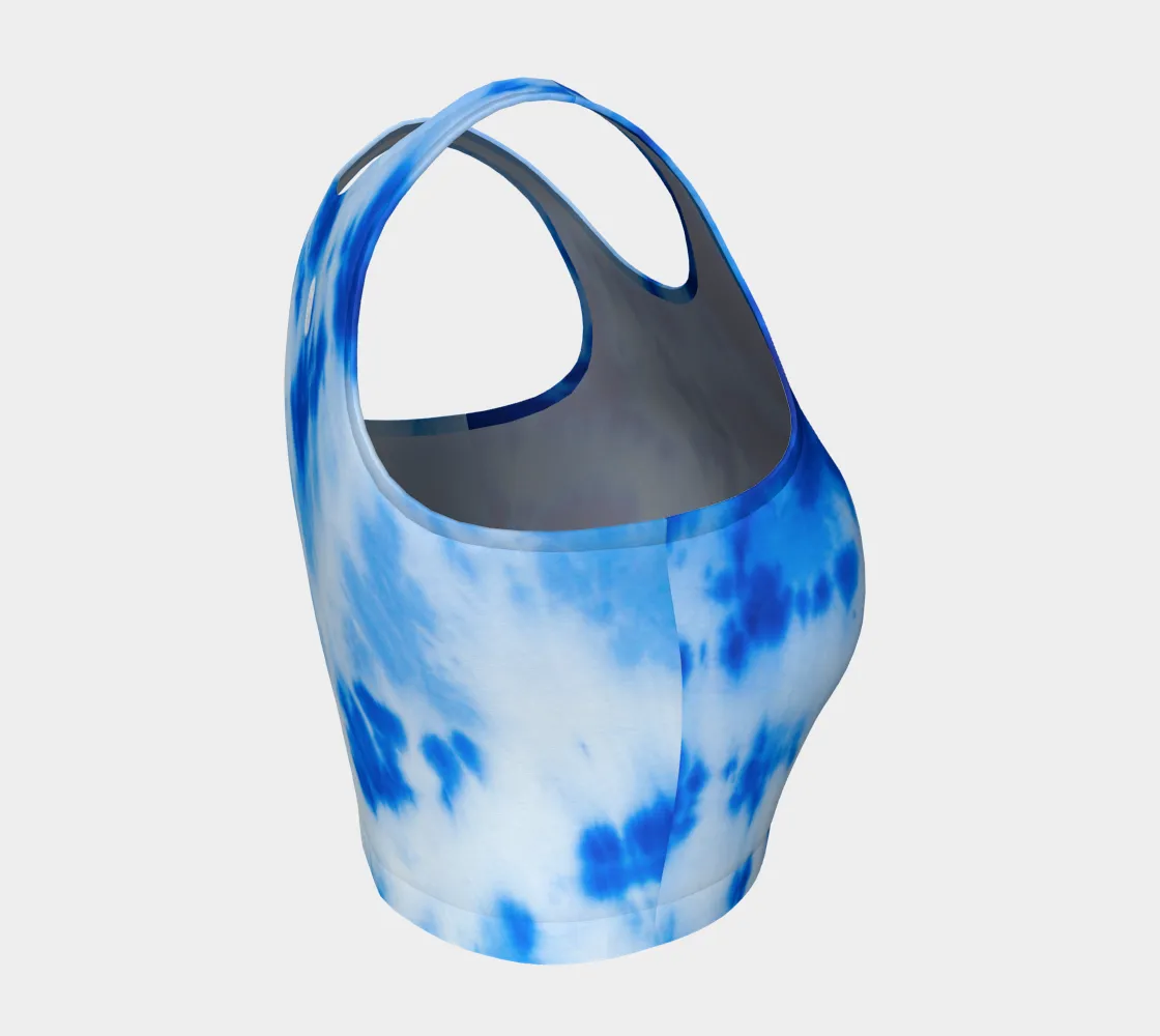 Blue Tie Dye Top
