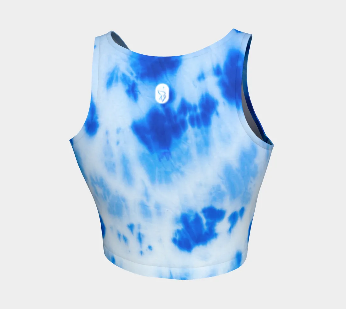 Blue Tie Dye Top