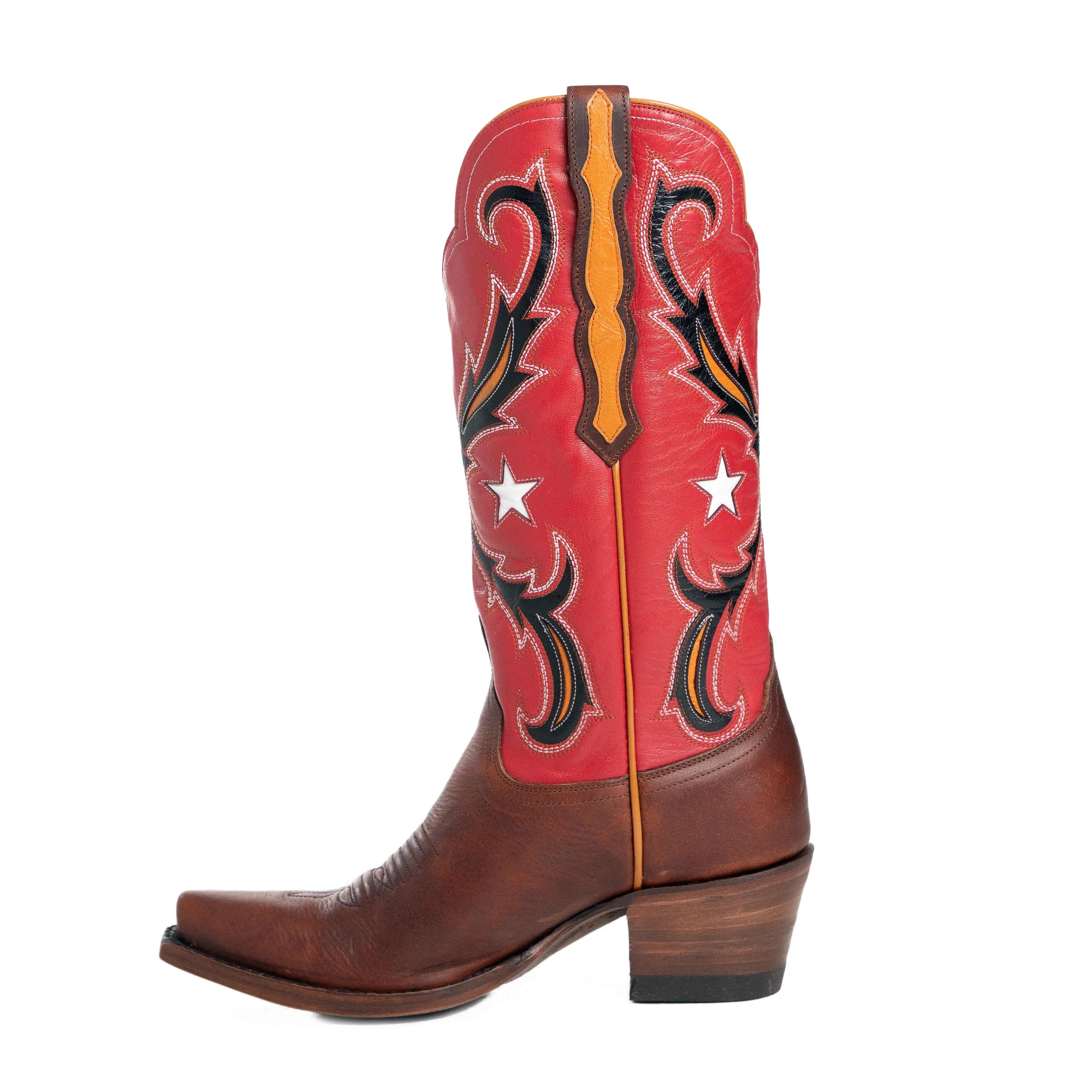 Bonnie - Pointed Toe - Red-brown