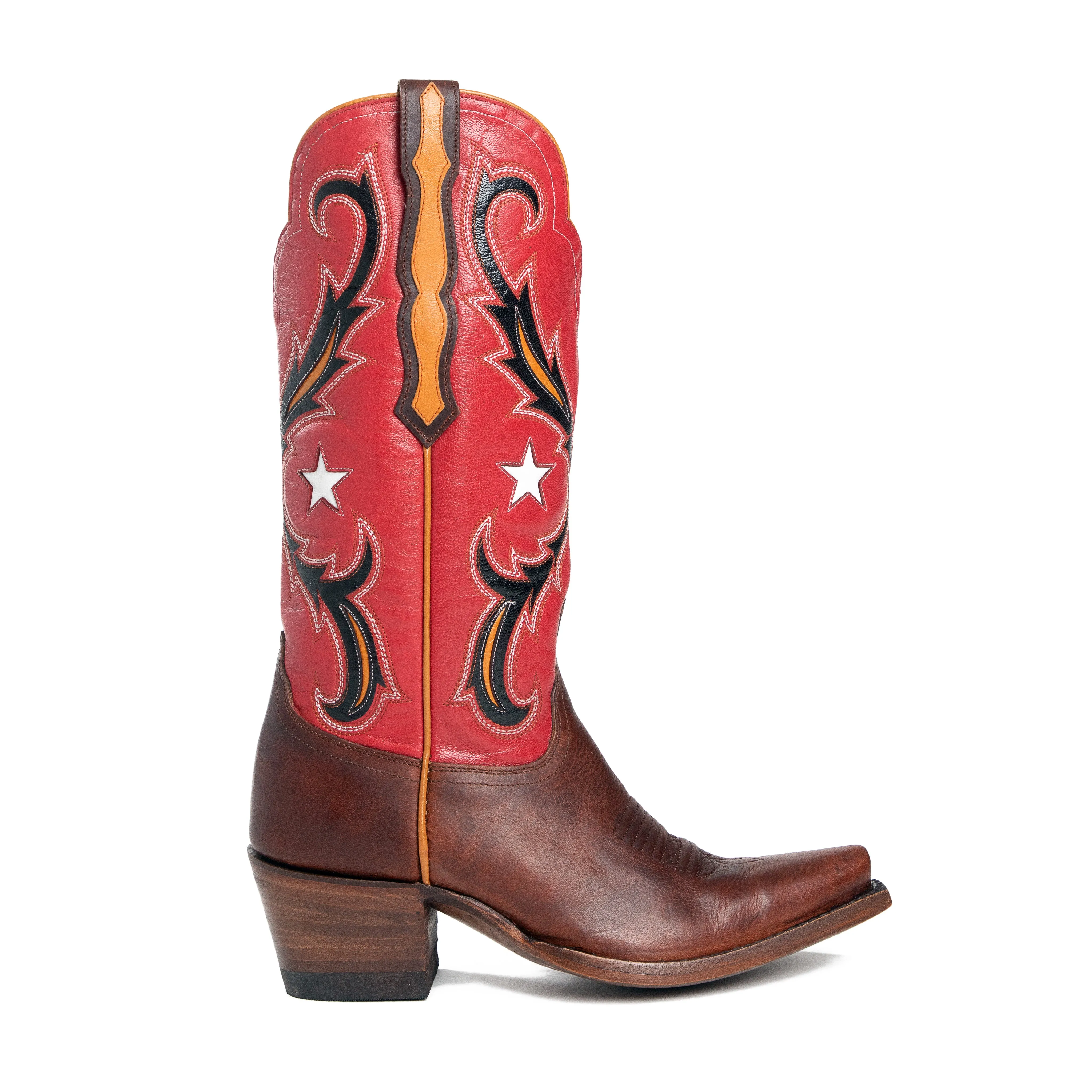 Bonnie - Pointed Toe - Red-brown