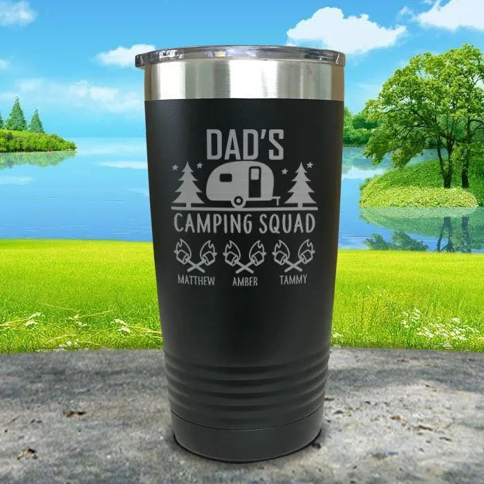 Camping Squad Customized Tumblers with Kids Names