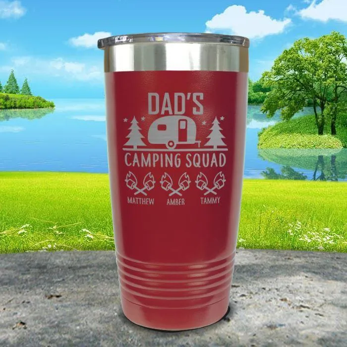 Camping Squad Customized Tumblers with Kids Names