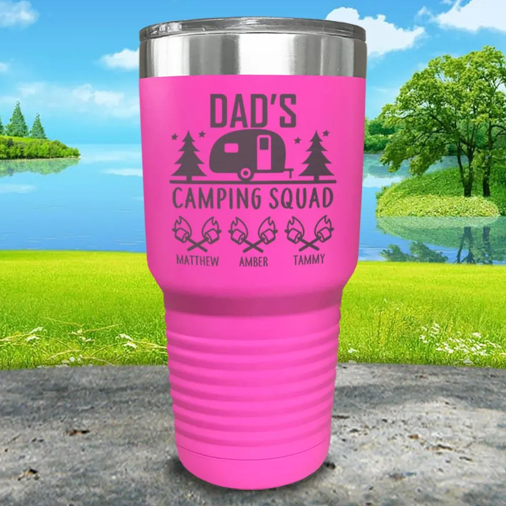 Camping Squad Customized Tumblers with Kids Names