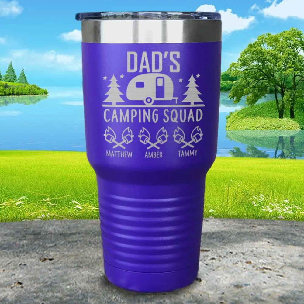 Camping Squad Customized Tumblers with Kids Names