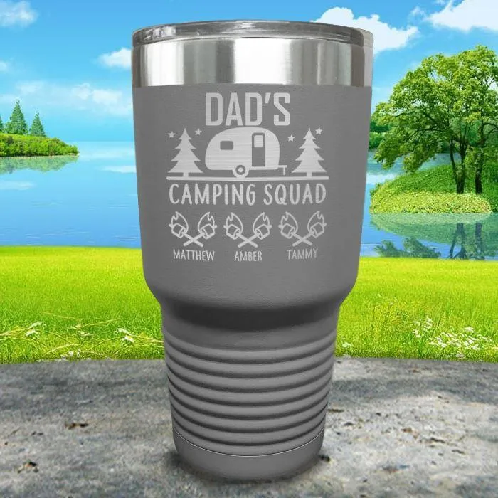 Camping Squad Customized Tumblers with Kids Names