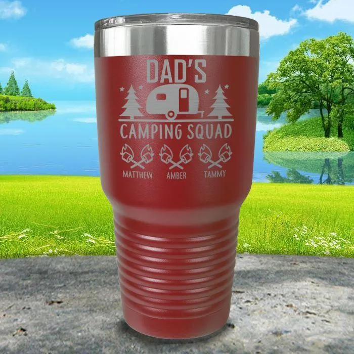 Camping Squad Customized Tumblers with Kids Names