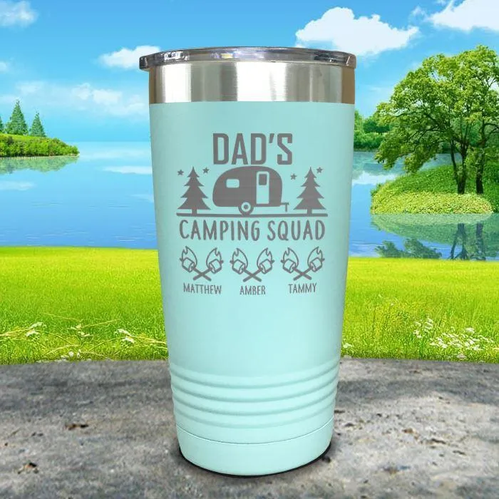Camping Squad Customized Tumblers with Kids Names