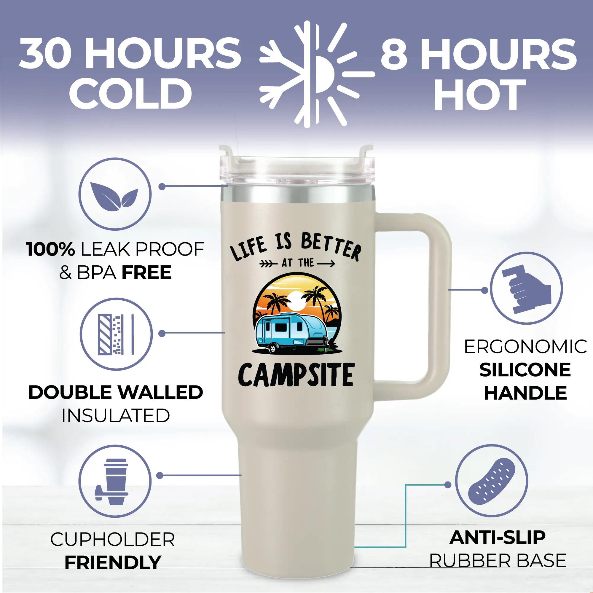 Camping Tumbler 40oz