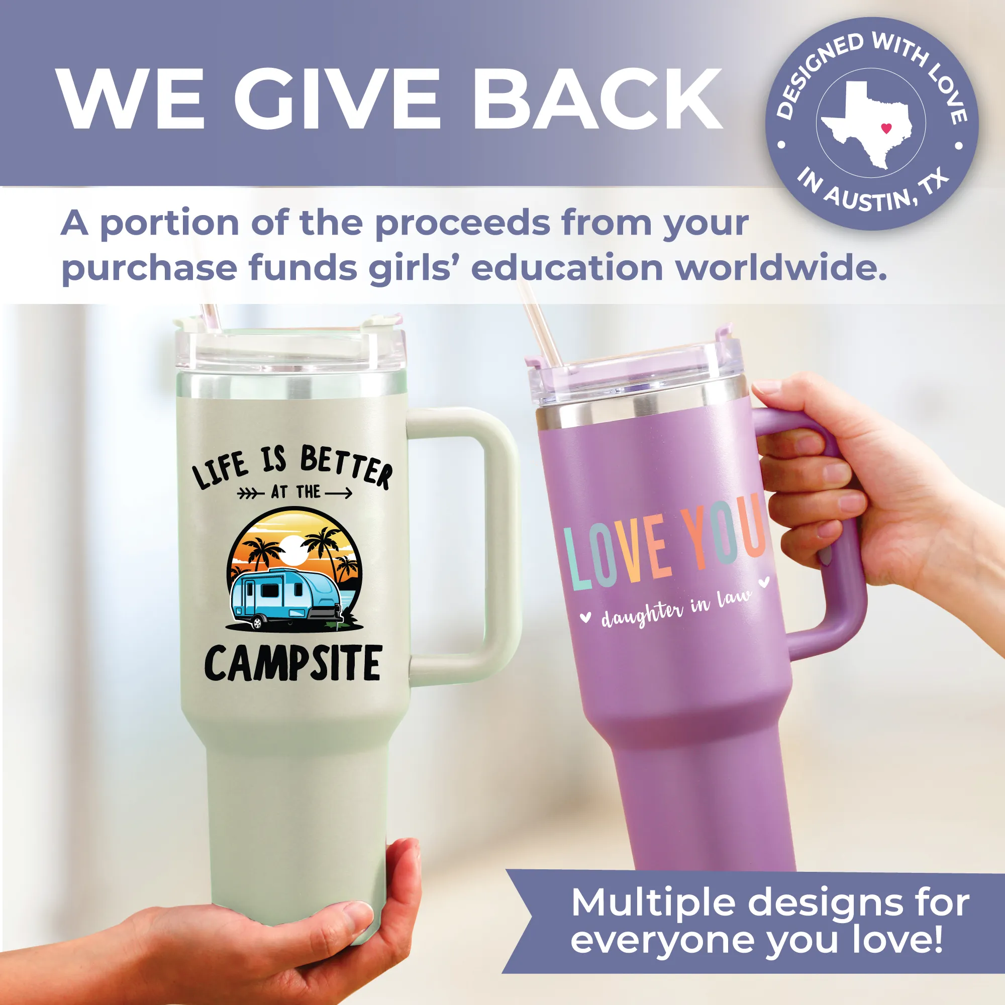 Camping Tumbler 40oz