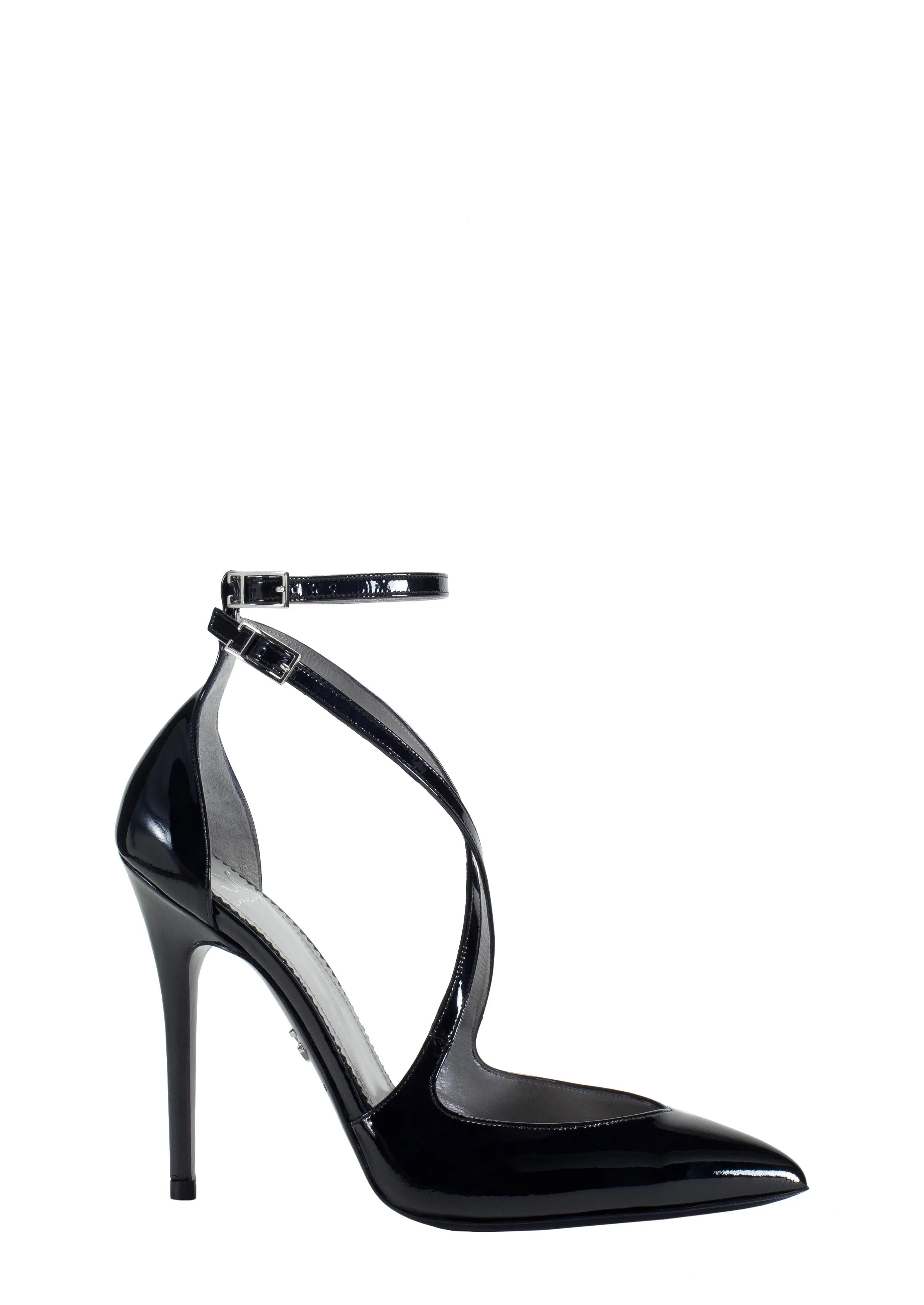CAROLLA BLACK PATENT PUMPS