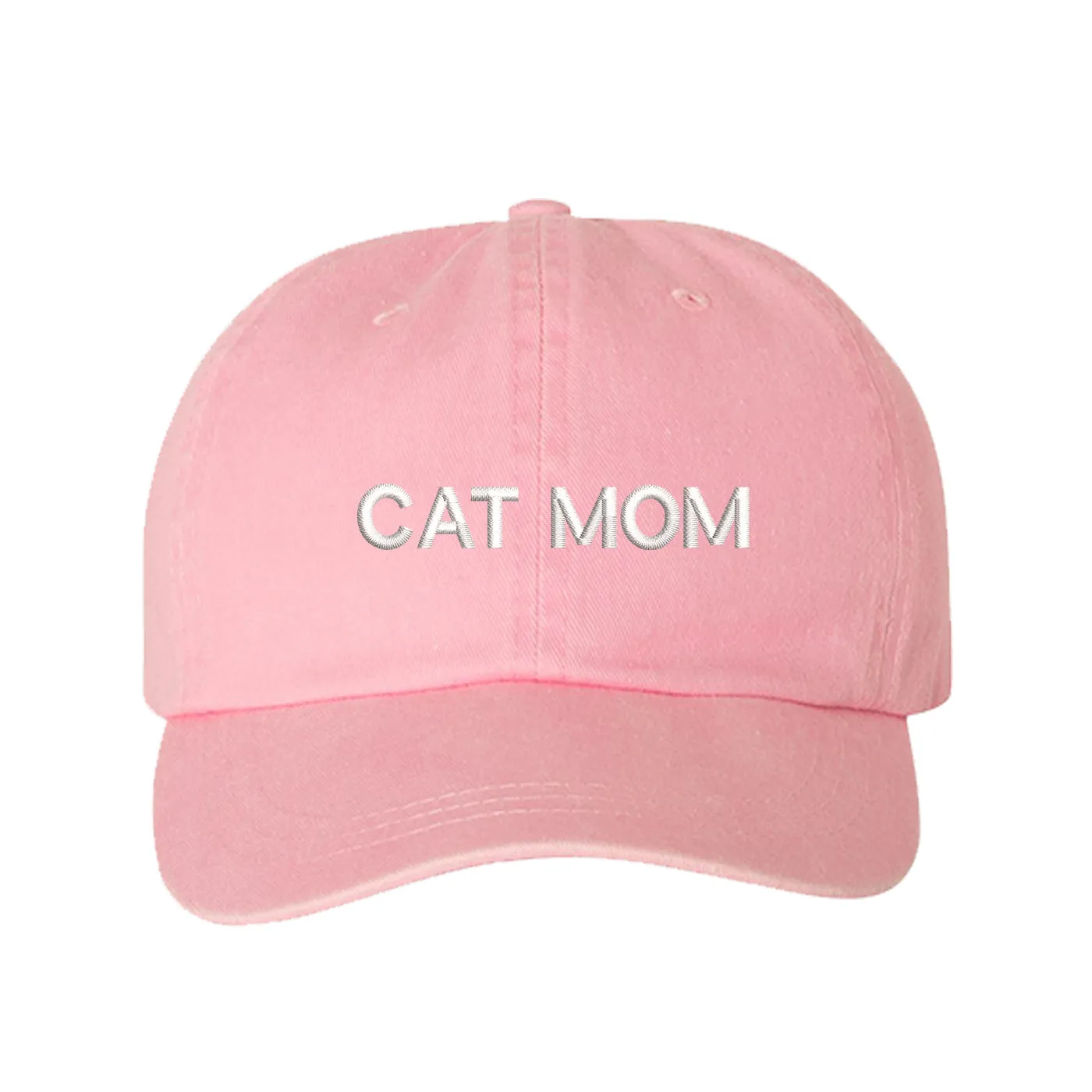 Cat Mom Washed Unisex Baseball Hat