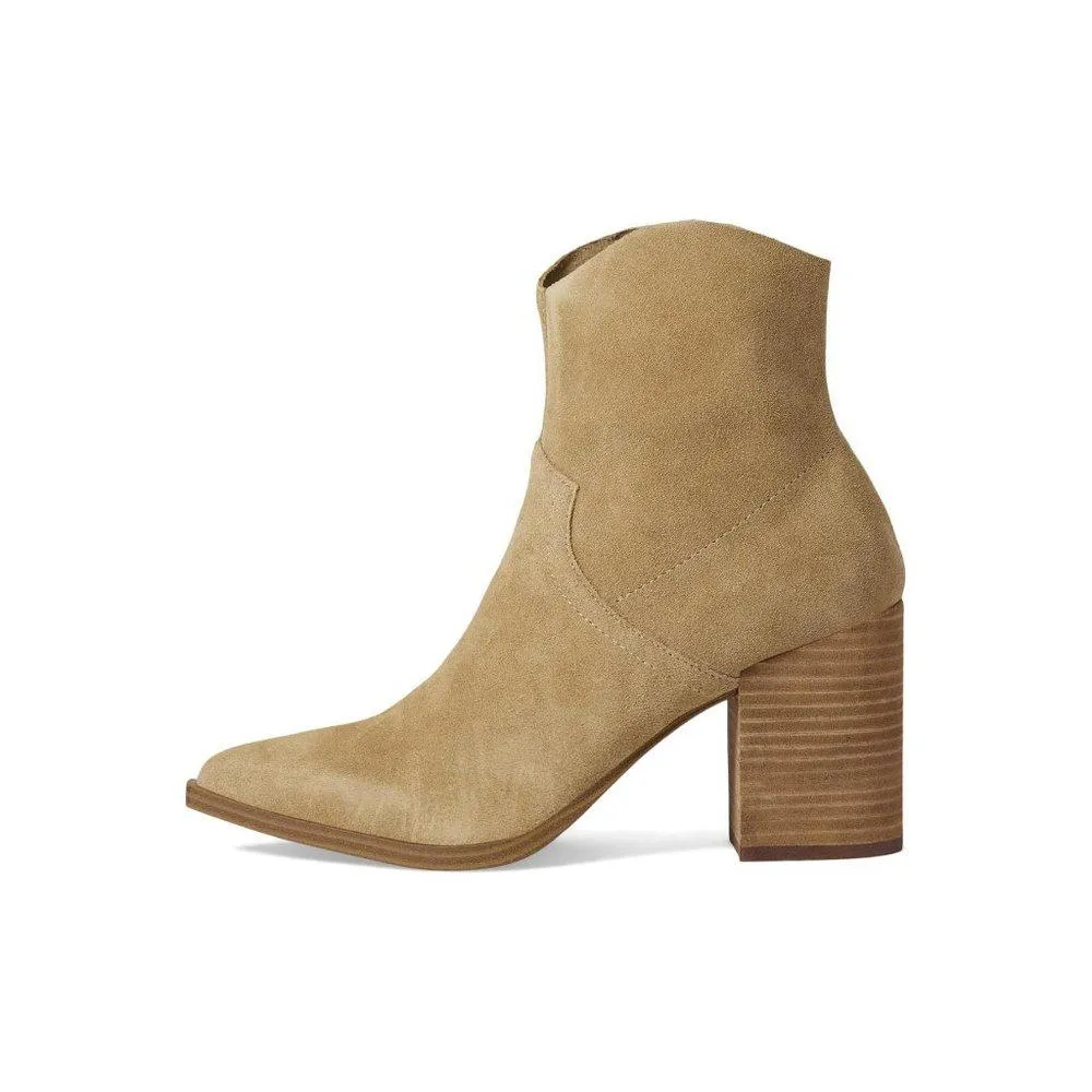 Cate Sand Suede Booties