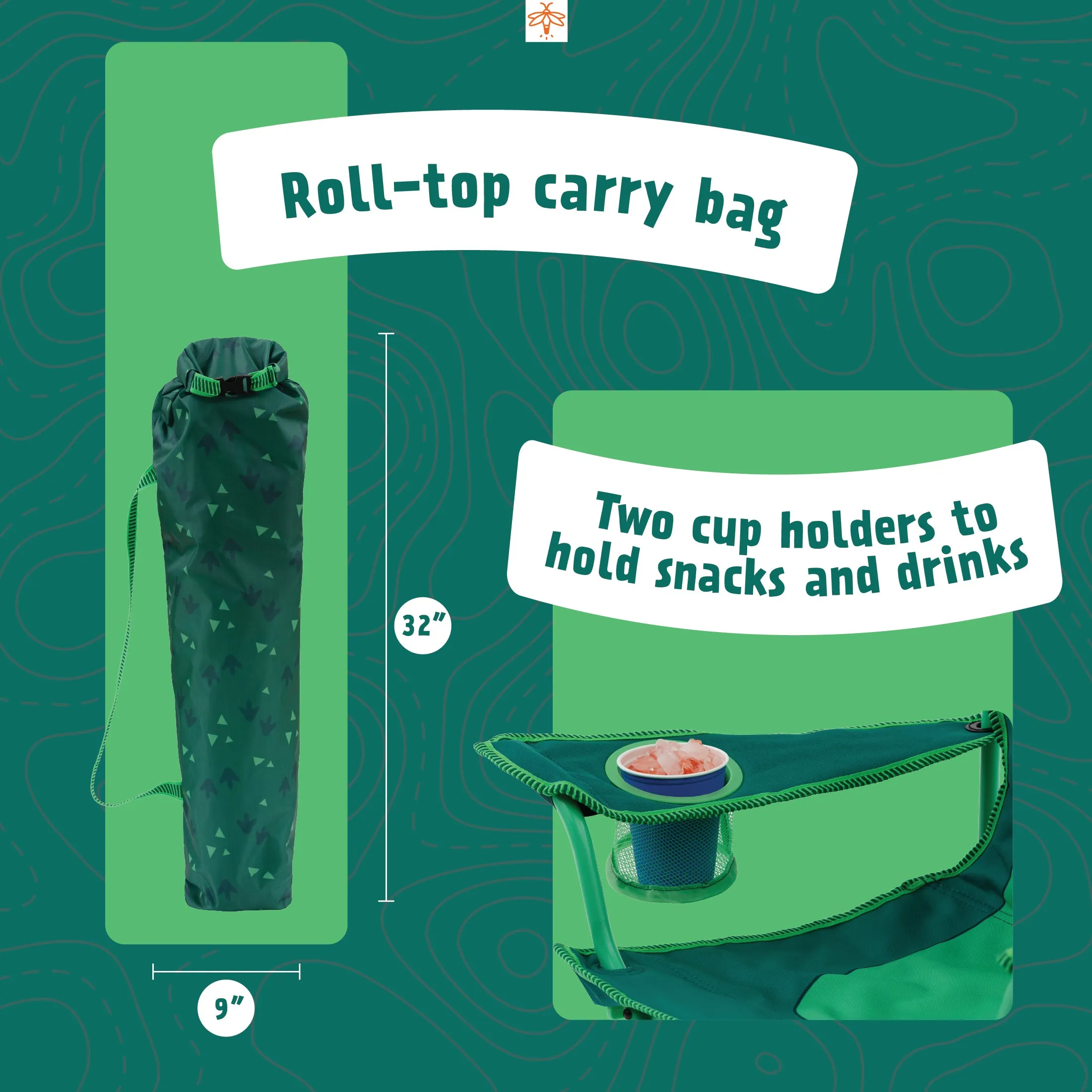 Chip the Dinosaur Kids' Camping Chair